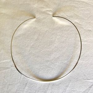 Sterling silver choker necklace